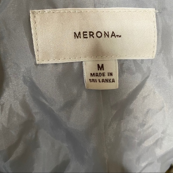 Merona Light Gray Pea Coat - Picture 6 of 6